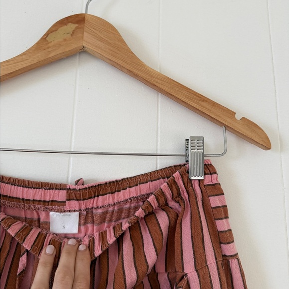 Cotton Pink Stripe Trousers - Picture 3 of 5